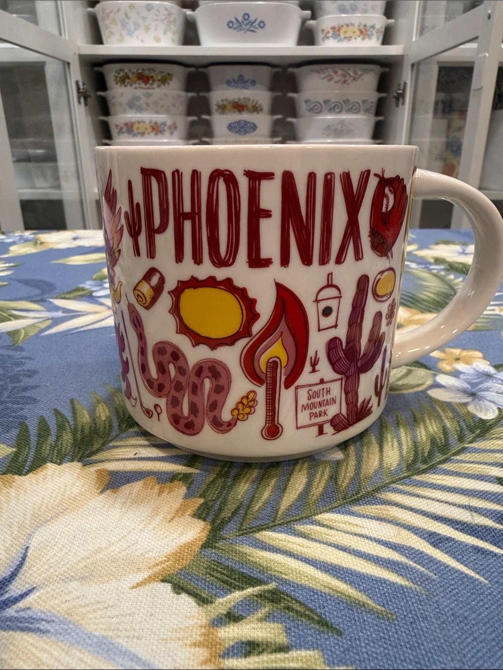 Starbucks Phoenix Mug - Red and Yellow Desert Artwork